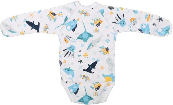 Боди детское ТМ Софія Atlantic р.56 молочный с рисунком 211156 