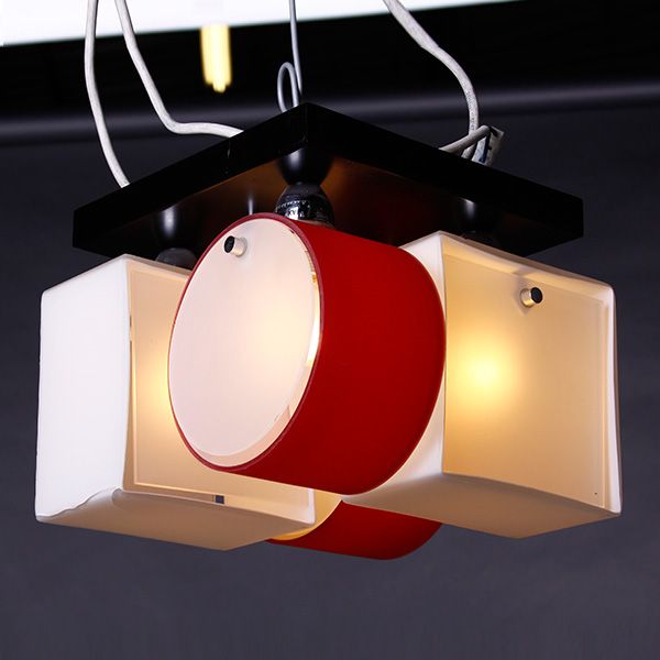 Люстра Altalusse INL-9252C-04 белый/красный