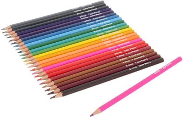 Олівці кольорові Abstraction фіолетовий 24 шт.