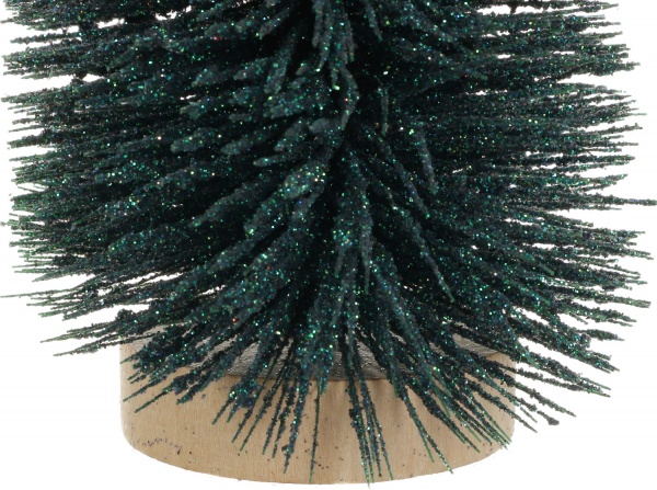 Елка декоративная настольная голубая 9x25 см