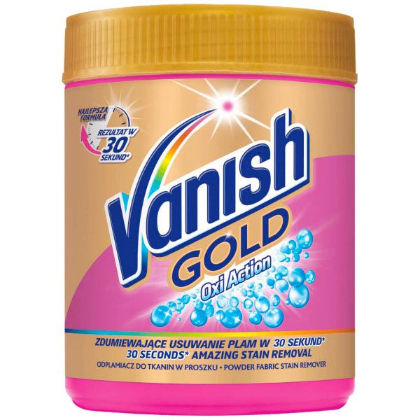 Пятновыводитель Vanish Oxi Action Gold для цветных вещей 625 г