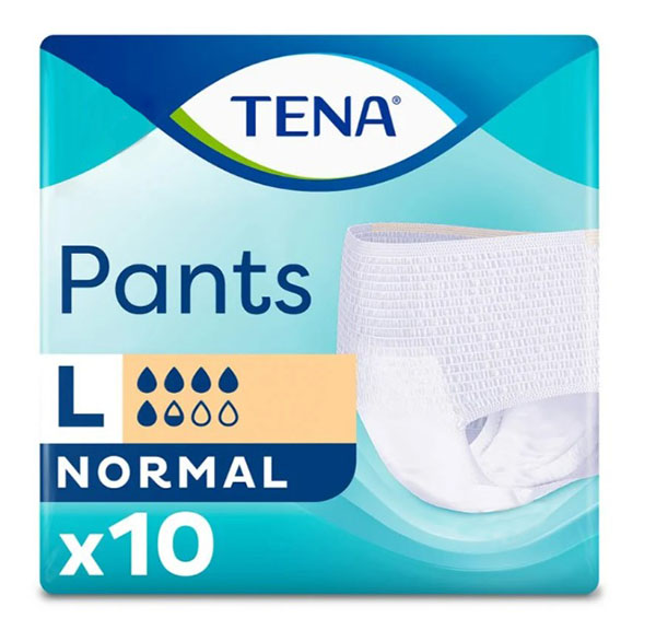Подгузники-трусы Tena Pants Normal L 100-135 см 10 шт.