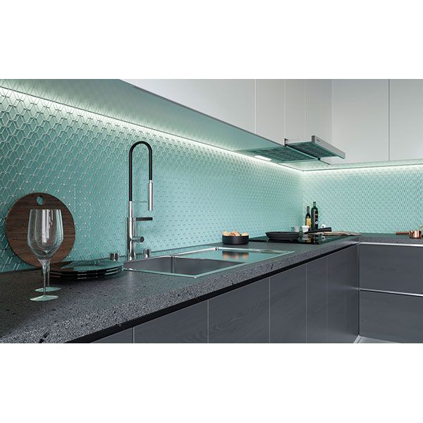 Плитка Golden Tile Arcobaleno Argento №4 м’ятний 9МL441 20x50 