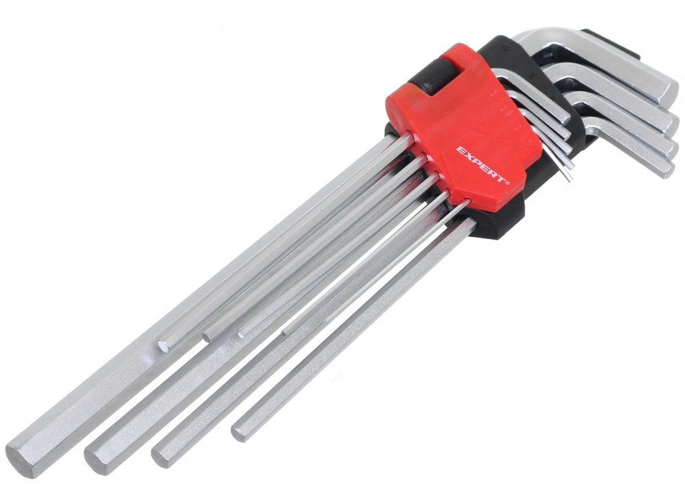 Набор ключей Expert имбусовых 228 мм HEX 1.5-10 мм 9 шт. EL-EX-228