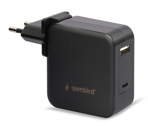 Зарядное устройство Gembird для ноутбука\планшета\телефона, + кабель и переходник 