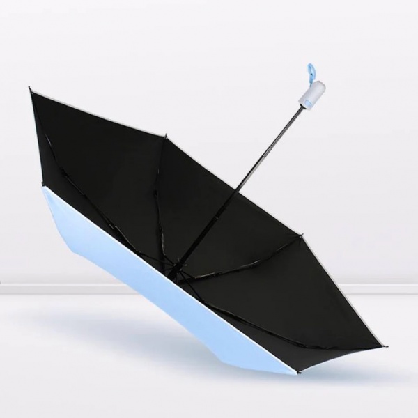 Зонт KRAGO Мяу складной мини полный автомат голубой голубой 