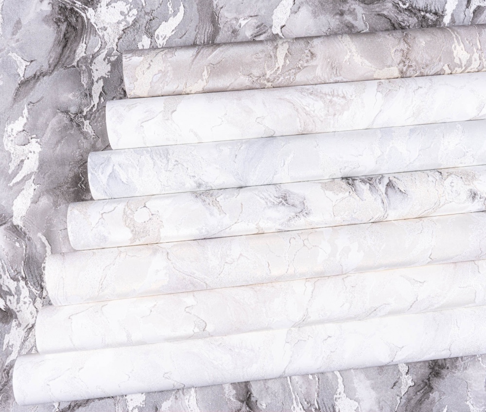 Обои виниловые горячего тиснения Славянские обои Le Grand Platinum Блеск 1594-10 1,06x10,05 м