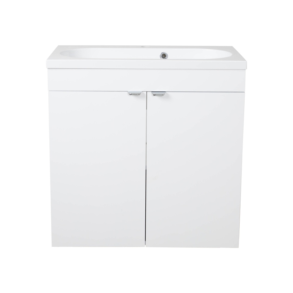 Тумба RIO (білий мат) з умивальником Status 70 см