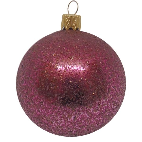 Шар новогодний d80 АХ17 0696 фуксия