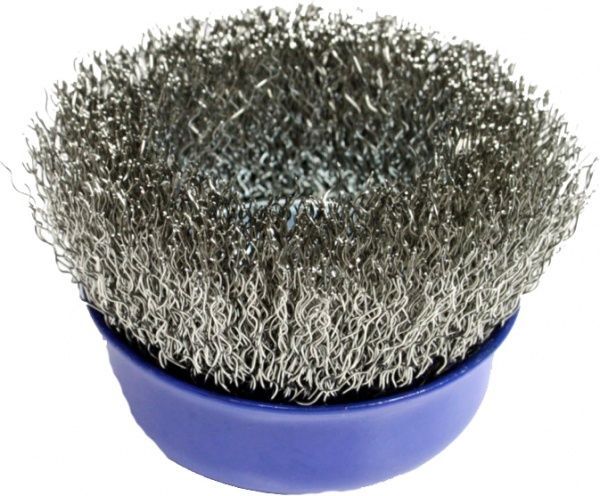 Щітка-шкребок чашкова конусна S&R витий (рифлений) дріт 75мм 136133075
