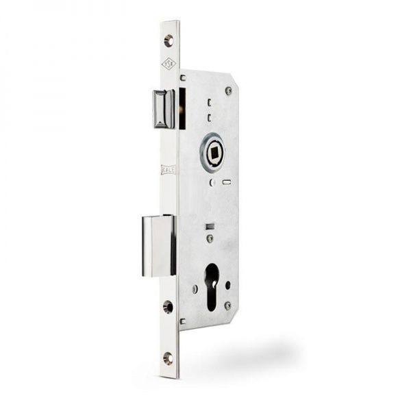 Дверний замок вхідний Kale 152-R без циліндра срібний