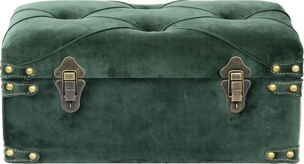 Сундук-пуф Art&Crafts Велюр 50х25х23 см зеленый 