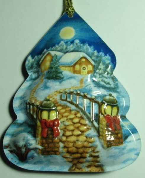 Елочная игрушка Мостик 10 см 