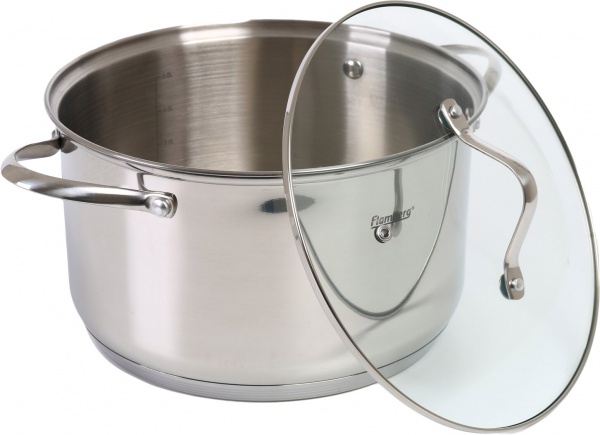Каструля Tradition 6 л зі скляною кришкою Flamberg