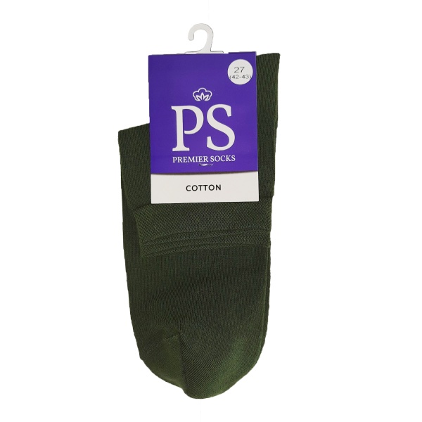 Шкарпетки чоловічі Premier Socks Еліт середні р. 27 темний хакі 1 пар 