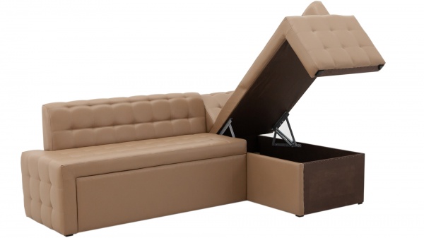 Уголок кухонный Кедр КАРАТ раскладной Г / какао 