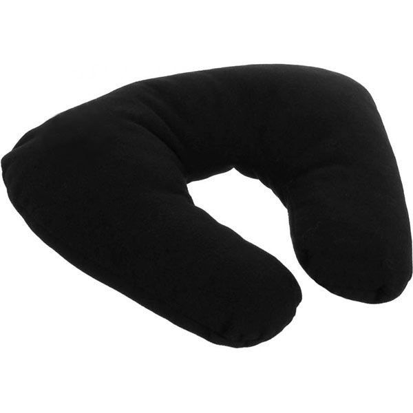 Подушка-подголовник Kerdis Подкова черная текстиль 