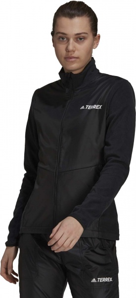 Джемпер Adidas W MT WINDFL JKT GU8968 р. M чорний