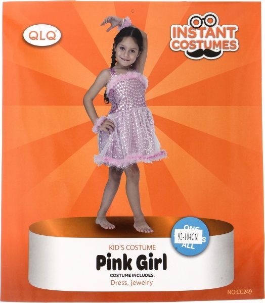 Костюм детский карнавальный Девочка в розовом 92-104 см CC249A 