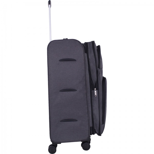 Валіза Bagland L New 90 л сірий меланж 3796927 