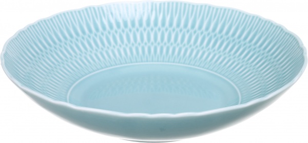 Тарелка суповая Sofia 22 см фарфоровая ментоловая Cmielow