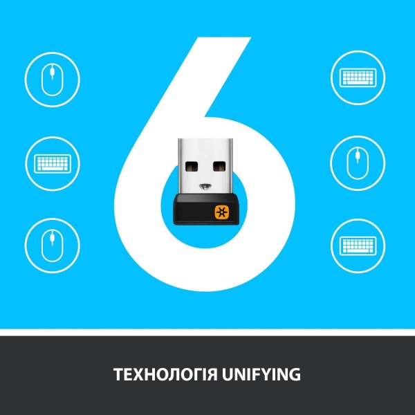 Клавіатура Logitech Wireless Touch Keyboard K400 Plus (L920-007145) black 