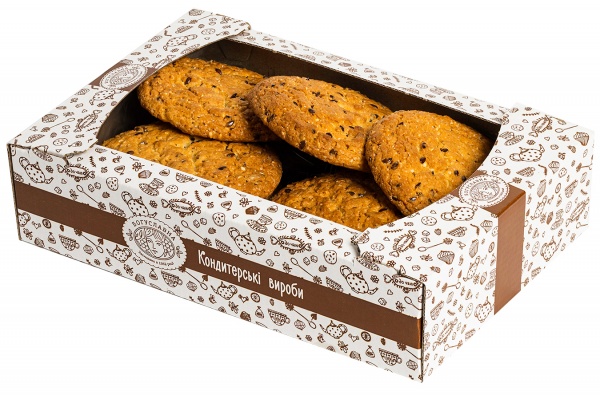 Печенье американо с семенами льна подсолнечника и кунжута 350 г 