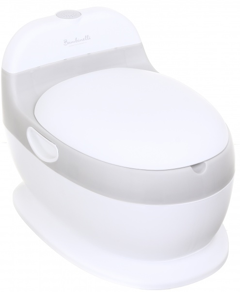 Горшок Bambinelli со звуком смывания 28x40x30 см серый