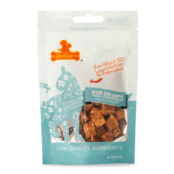 Снеки Yalute Foods Chicken and Codfish Dices кубики з курки та тріски 50 г