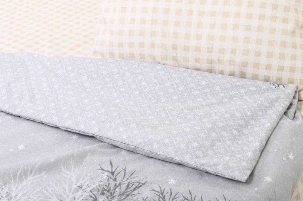 Підковдра Lapland NY 160x220 см сірий із червоним La Nuit