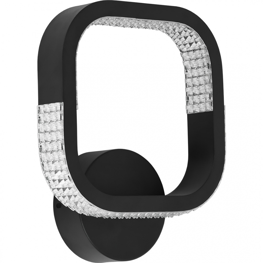 Бра Luminaria 1x22 Вт без цоколя чорний AKRILIKA SQUARE 22W 1S BLACK