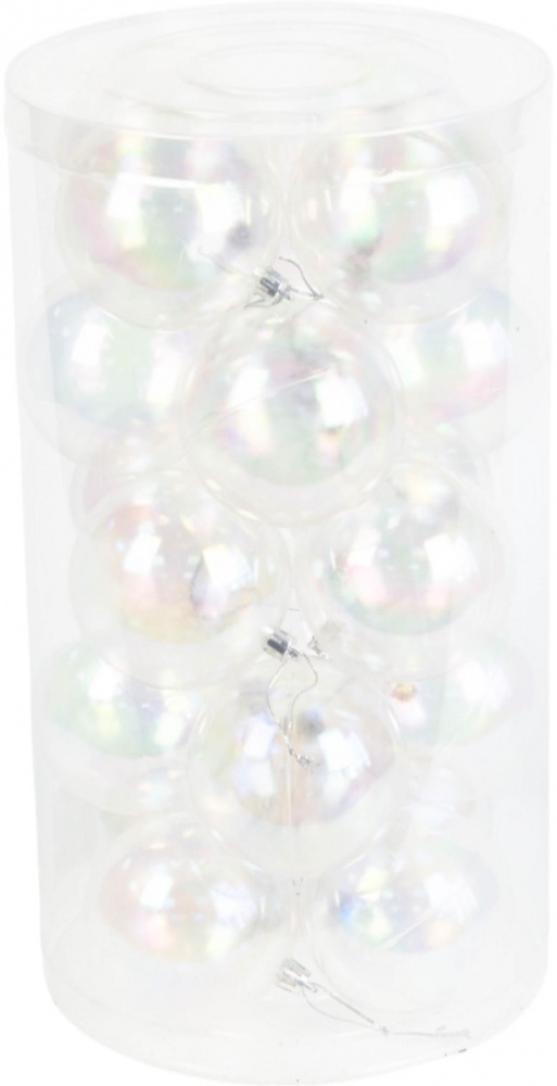 Набор елочных шаров Бабл гамм прозрачный d 80 мм 20 шт./уп.