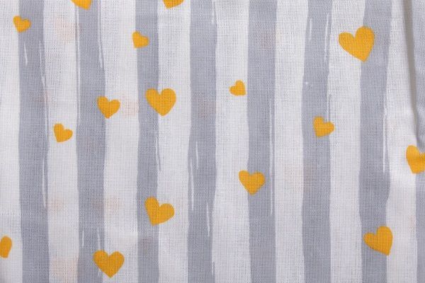 Комплект постельного белья Україна «Сердечко на полоске» 