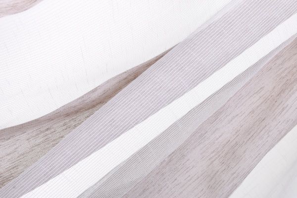 Ткань тюлевая крупная сетка 295 см серый 