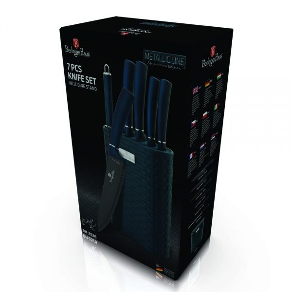 Набір ножів у колоді Metallic Line AQUAMARINE Edition 7 предметів BH 2526 Berlinger