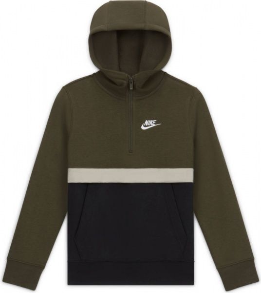 Джемпер Nike B NSW CLUB HZ CQ4297-325 р. L зелений
