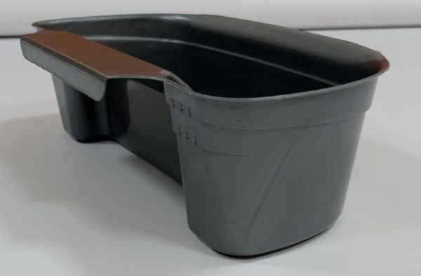 Контейнер-органайзер для сміття підвісний 2,2 л металік Plastic's Craft