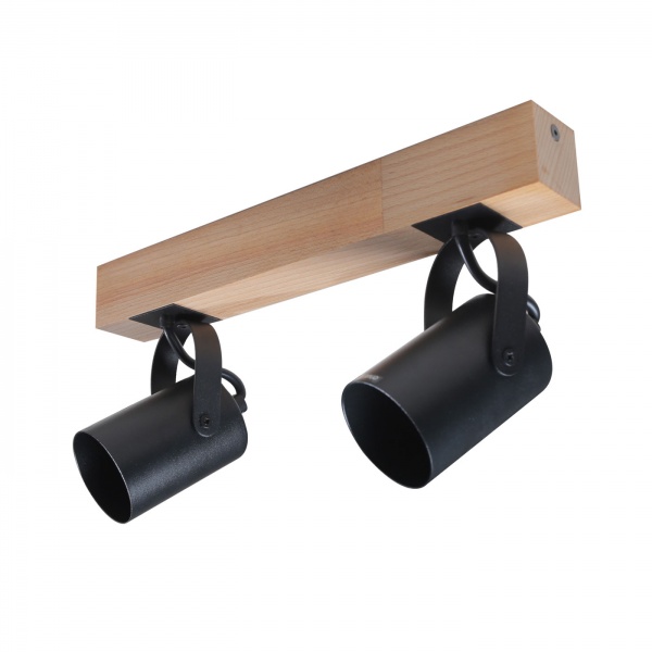 Спот Светкомплект WD 1002 2x50 Вт GU10 черный/дерево 