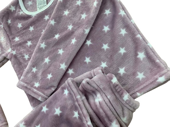 Піжама дитяча для дівчаток Моя планета Зірка лілова р.122–128 біло-рожевий Пж601-7 