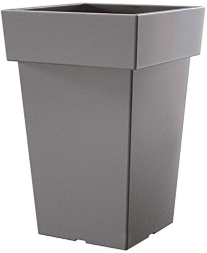 Горщик пластиковий Prosperplast Lofly square квадратний 12,9л сірий (70721-405) 