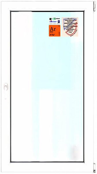 Окно поворотно-откидное REHAU ECOSOL-DESIGN 60 800x1400 мм правое