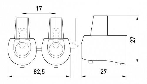 Клемник кінцевий E.NEXT e.tc.end.stand.5.16 16 мм 5 шт. прозорий 