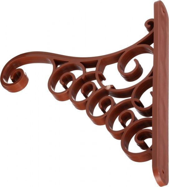 Кронштейн декоративный Алеана Акант терракотовый 112098 20х3x25 см 