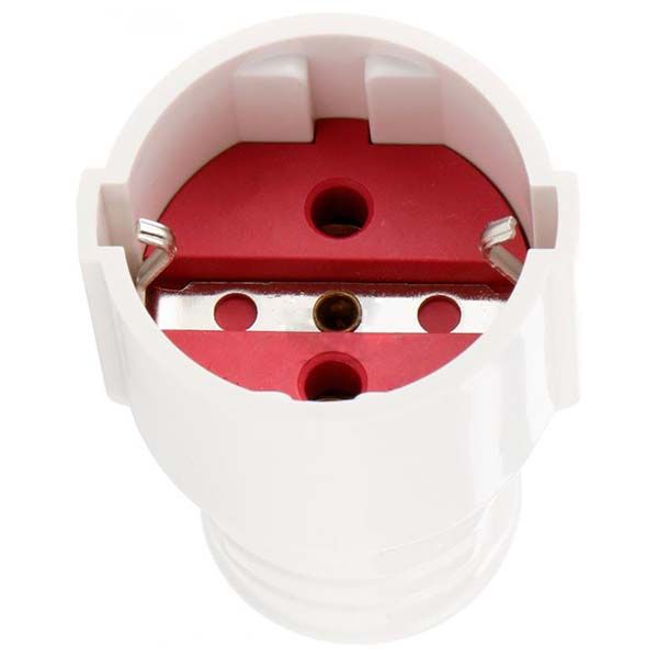 Розетка переносная Lezard 16 А 250 В с заземлением пластик белый с красным