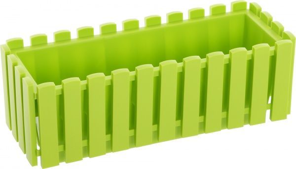 Ящик балконний Plastkon Fency прямокутний 6,2л салатовий 