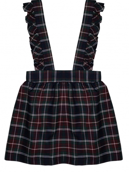 Юбка для девочек 4454/4 клеточка Sasha р.128 мульти 