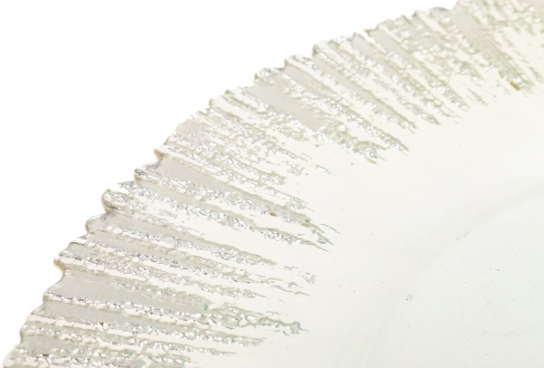 Блюдо AURA 33,5X1,3 см античне срібло Arda Cam 