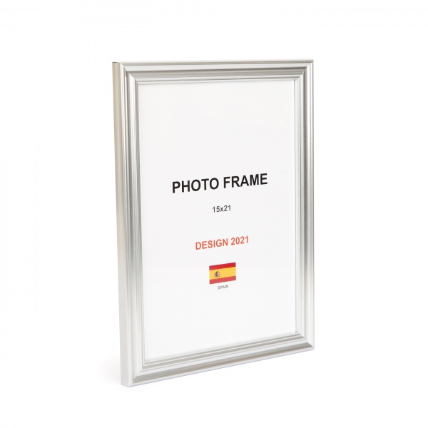 Рамка для фото 1 фото 15x21 см серебро 
