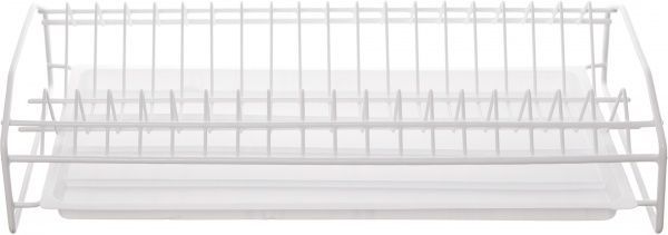 Сушилка для посуды 24x10x46 см одноуровневая белая DC