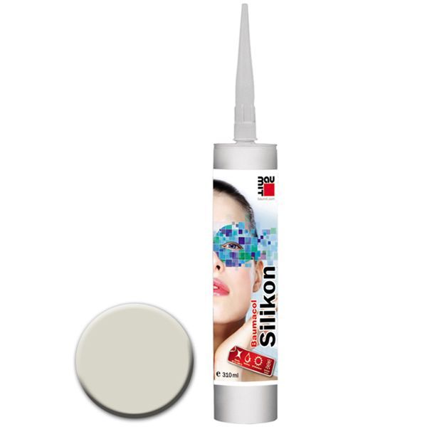 Герметик Baumit Baumaсol силиконовый санитарный 310 мл серый